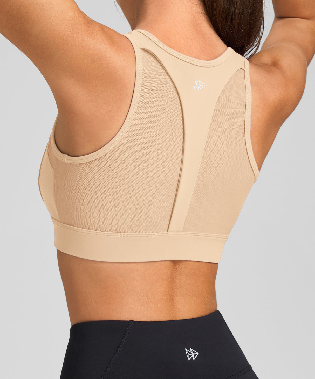 Power T-back Mesh Lightweight Running Bra | Women's High Support Sports Bra