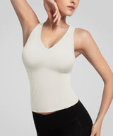 Anywhere V-Neck Sewn-In Pads Daily Tank | Women's Sports Tank