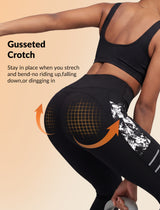 Echo High-Waisted Print Running Leggings 26" | Women's High Support Leggings