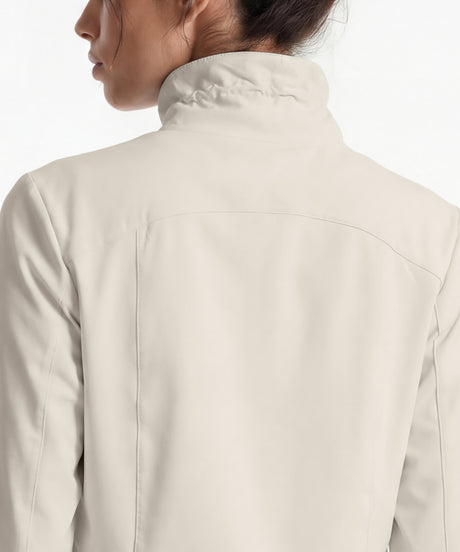 Anywhere Crop Drawcords Durable Waterproof Softshell Jacket | Women's Sports Jacket