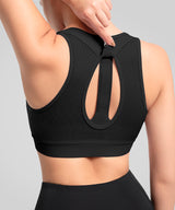 Power Back Adjustable Mesh Running Bra | Women's High Support Sports Bra