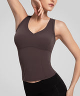 Anywhere V-Neck Sewn-In Pads Daily Tank | Women's Sports Tank