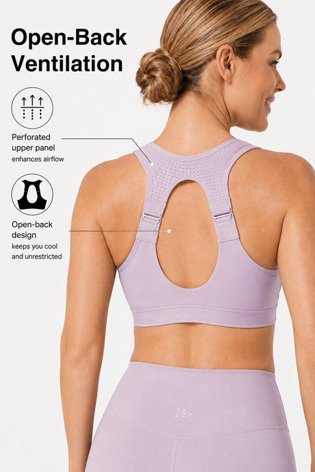 Power™ Zip Front Adjustable High Support Sports Bra | Women's High Support Sports Bra