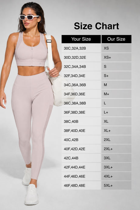 Enfold™ Zip-Front Mesh Racerback High-Support Sports Bra | Women's High Support Sports Bra