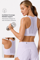 Enfold™ Zip-Front Breathable Racerback High-Support Bra for Larger Busts | Women's High Support Sports Bra