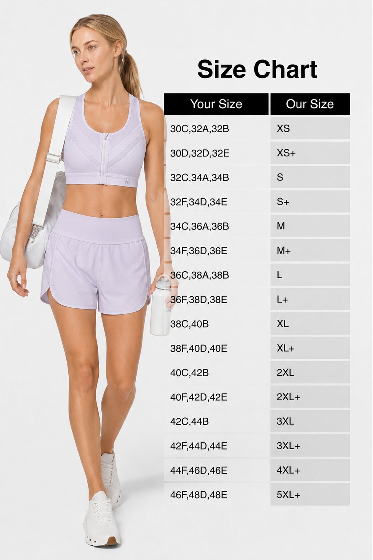 Enfold™ Zip-Front Breathable Racerback High-Support Bra for Larger Busts | Women's High Support Sports Bra