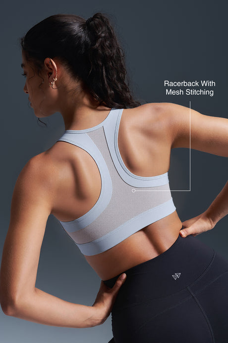 Enfold™ Zip Front Breathable Racerback High Impact Running Bra | Women's High Support Sports Bra