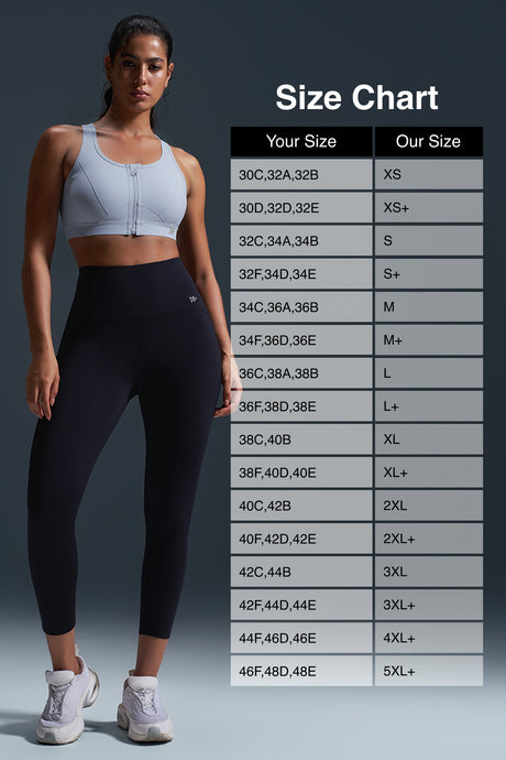 Enfold™ Zip Front Breathable Racerback High Impact Running Bra | Women's High Support Sports Bra