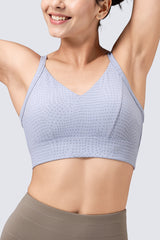 Anywhere™ V-neck Cross Thin Strap Yoga Bra| Women's Light Support Sports Bra