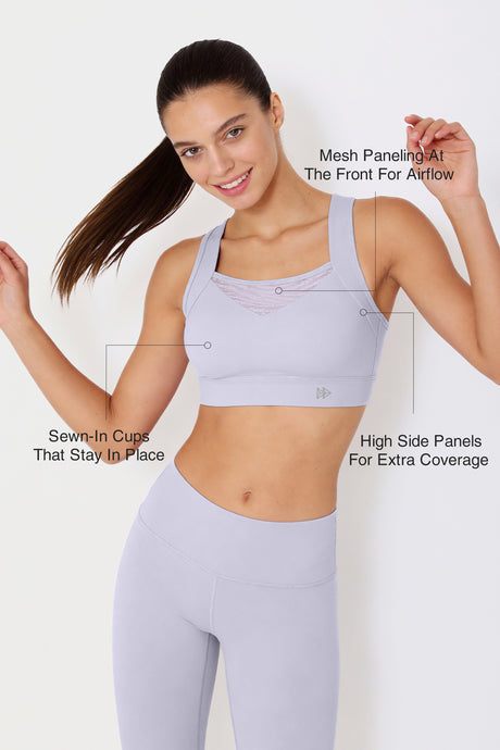 Power™ Racerback Breathable Full Coverage High Impact Bra | Women's High Support Sports Bra