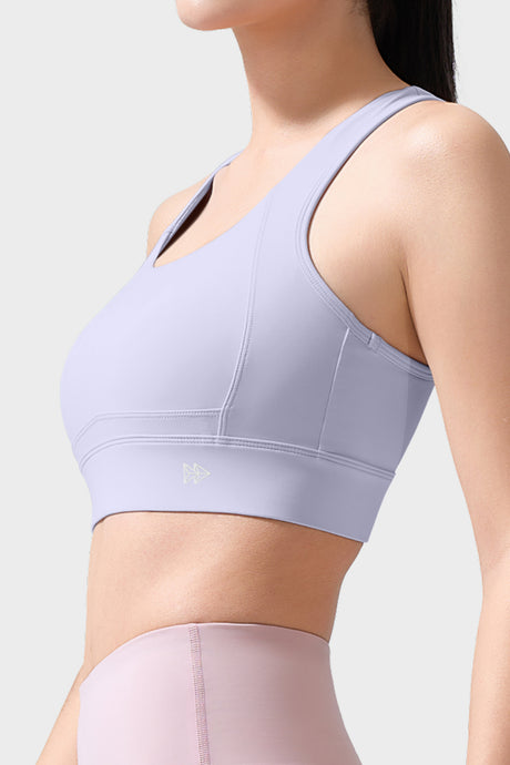 Echo Natural Shine Sportlicher Lauf-BH mit offenem Rücken | Sport-BH mit starkem Halt für Damen