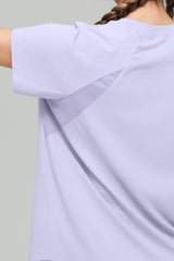 Anywhere™ Back Mesh Solid Color Comfortable T-shirt