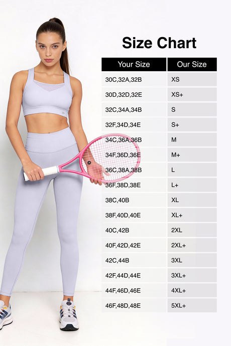 Power™ Racerback Breathable Full-Coverage Sports Bra | High-Impact Support for Running, Gym & Training