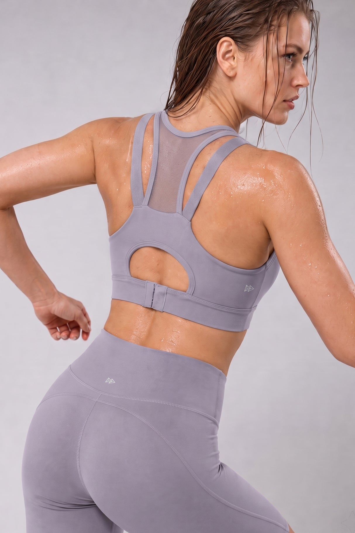 Power™ Zip Front Breathable Full-Coverage Running Bra | Women's High Support Sports Bra