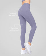 Power™ High Waist Logo Pockets Lined Running Leggings 24'' | Women's High Support Leggings