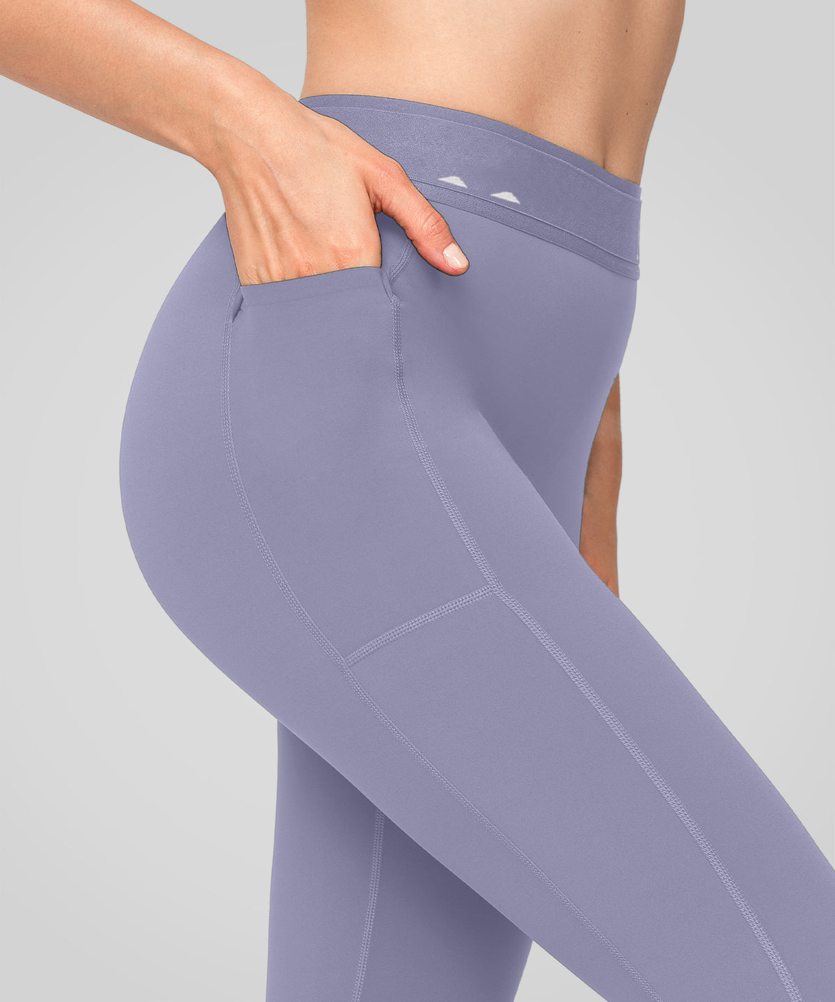 Power™ High Waist Logo Pockets Lined Running Leggings 24'' | Women's High Support Leggings