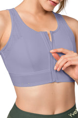 Echo™ Breathable Zip-Front Sustainable High-Support Bra | High-Impact Support Best For Running, HIIT & Training