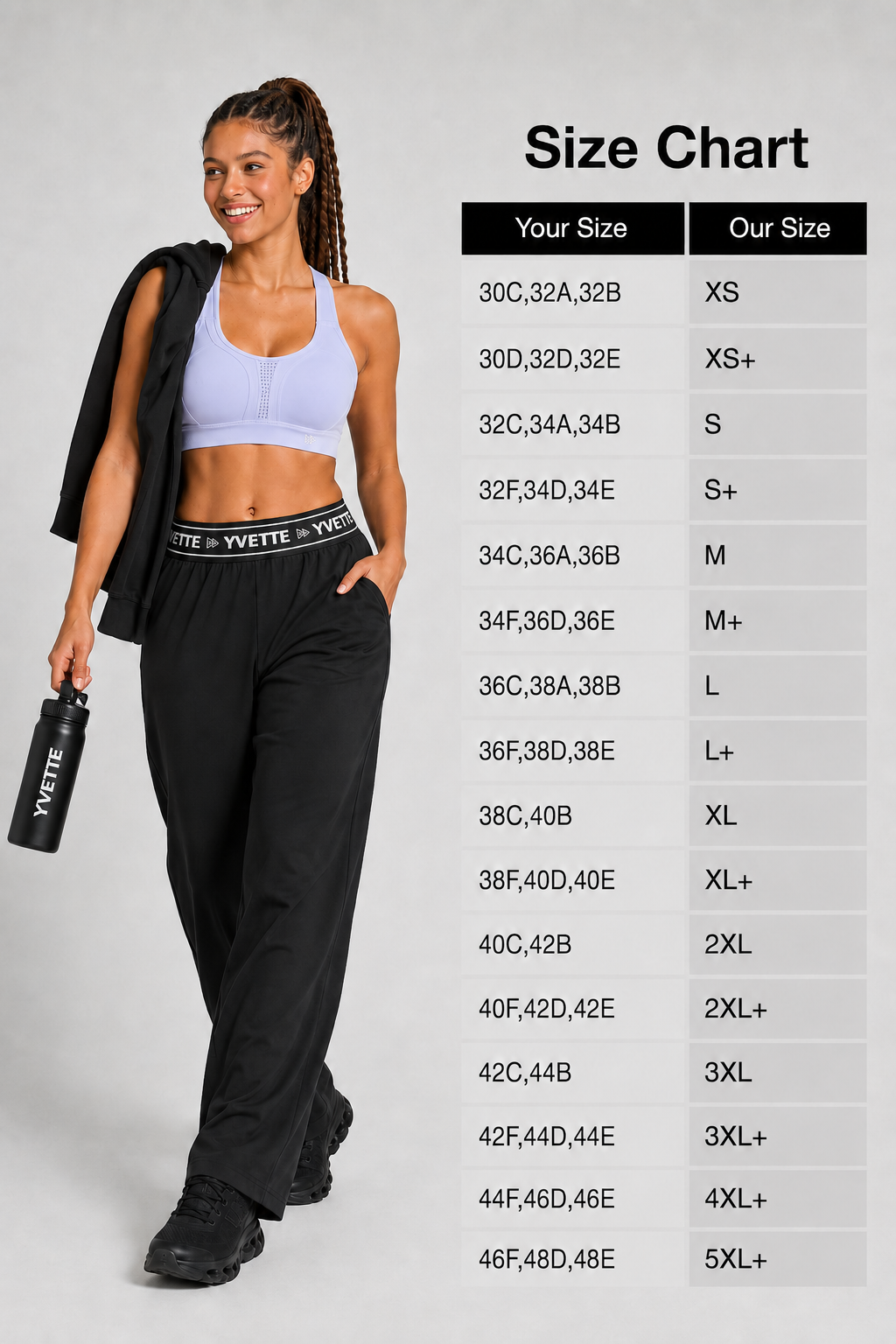 Power™ Adjustable Crisscross Padded Running Bra | Women's High Support Sports Bra