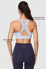 Power™ Cross Racerback Running Bra | Women's High Support Sports Bra
