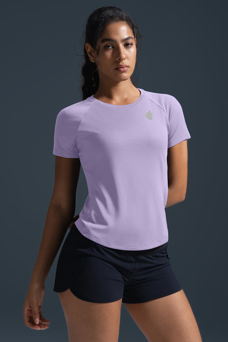 Camiseta ultraligera de tacto fresco y corte ajustado | Camiseta de manga corta para mujer