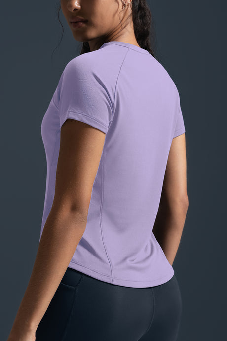 Camiseta ultraligera de tacto fresco y corte ajustado | Camiseta de manga corta para mujer