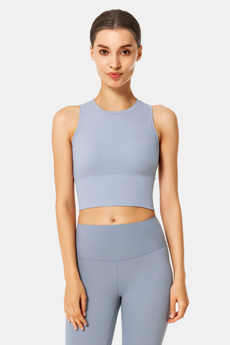 Anywhere High Neck Padded Gym Bra | Women's Light Support Sports Bra