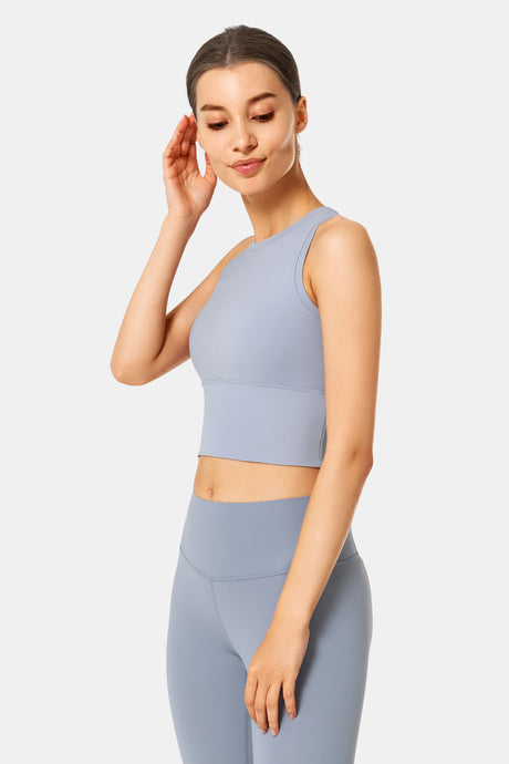 Anywhere High Neck Padded Gym Bra | Women's Light Support Sports Bra