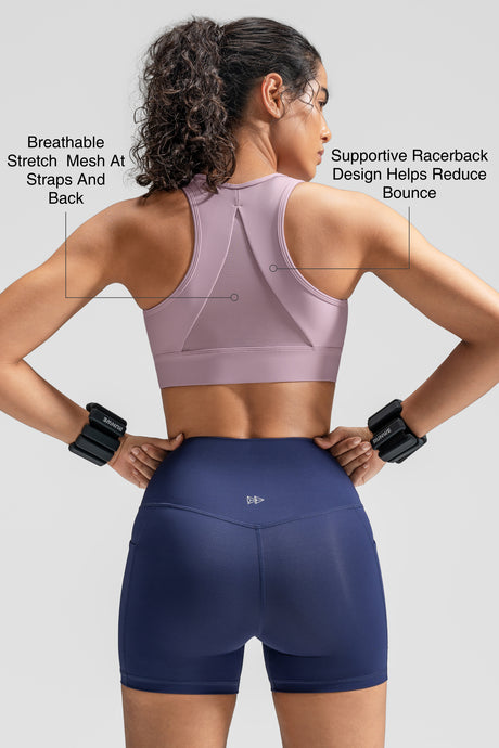 Power™ Zip-Front Secure High-Support Breathable Training Bra | High-Impact Support Best For Running, HIIT & Training