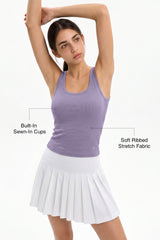 Anywhere™ Built-In Fixed Cups Tank For Daily Yoga | Women's Sports Tank For Yoga & Daily