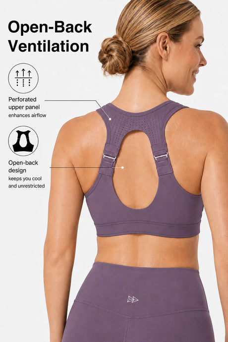 Power™ Zip Front Adjustable High Support Sports Bra | Women's High Support Sports Bra