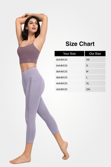Sculpt™ Scoop Neckline  Strappy Padded Yoga Bra | Women's Light Support Sports Bra