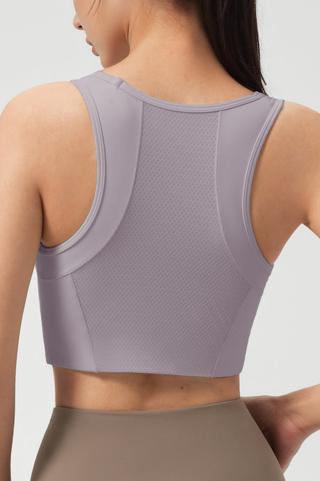 Anywhere™ Full-Coverage Fixed Pads Longline Yoga Bra | Women's Sports Tank