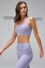 Sculpt™ Racerback Mesh Hook-Back Sports Bra | Women's High Support Sports Bra