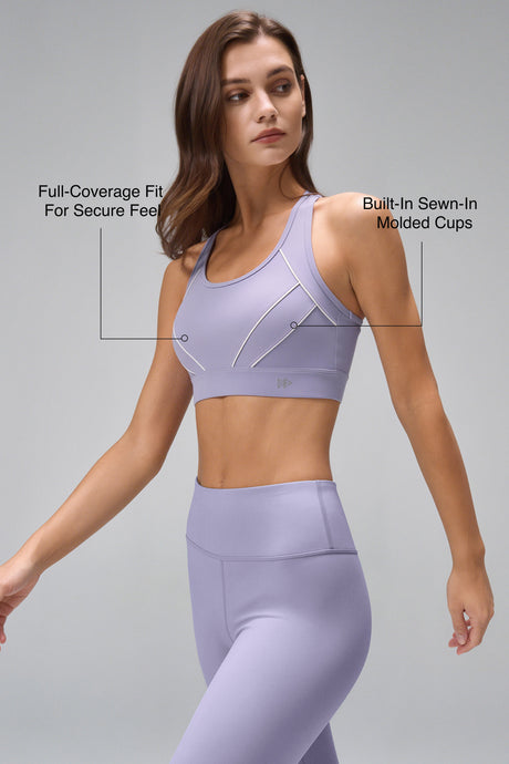 Sculpt™ Racerback Mesh Hook-Back Sports Bra | Women's High Support Sports Bra