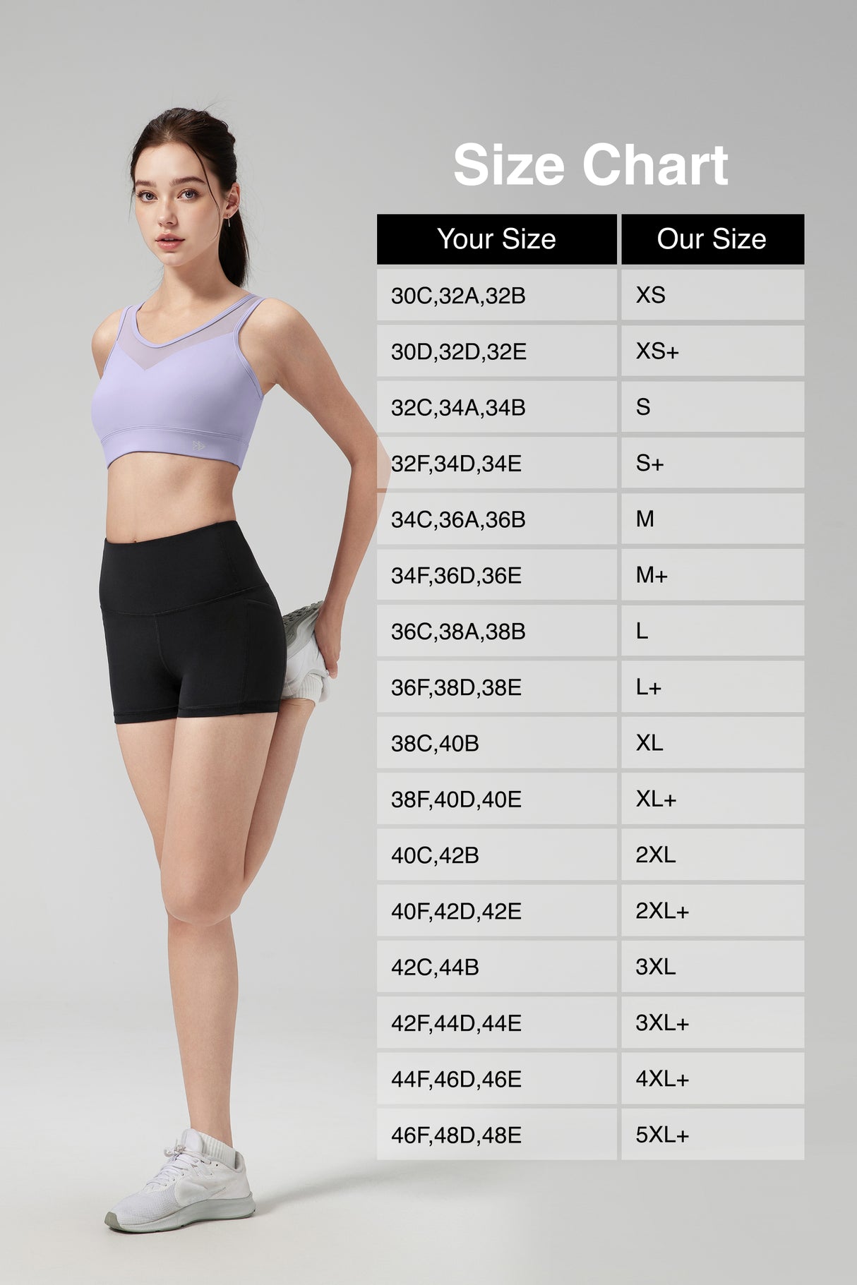 Power™ Front Sheer Mesh H-Back Sports Bra| Women's High Support Sports Bra