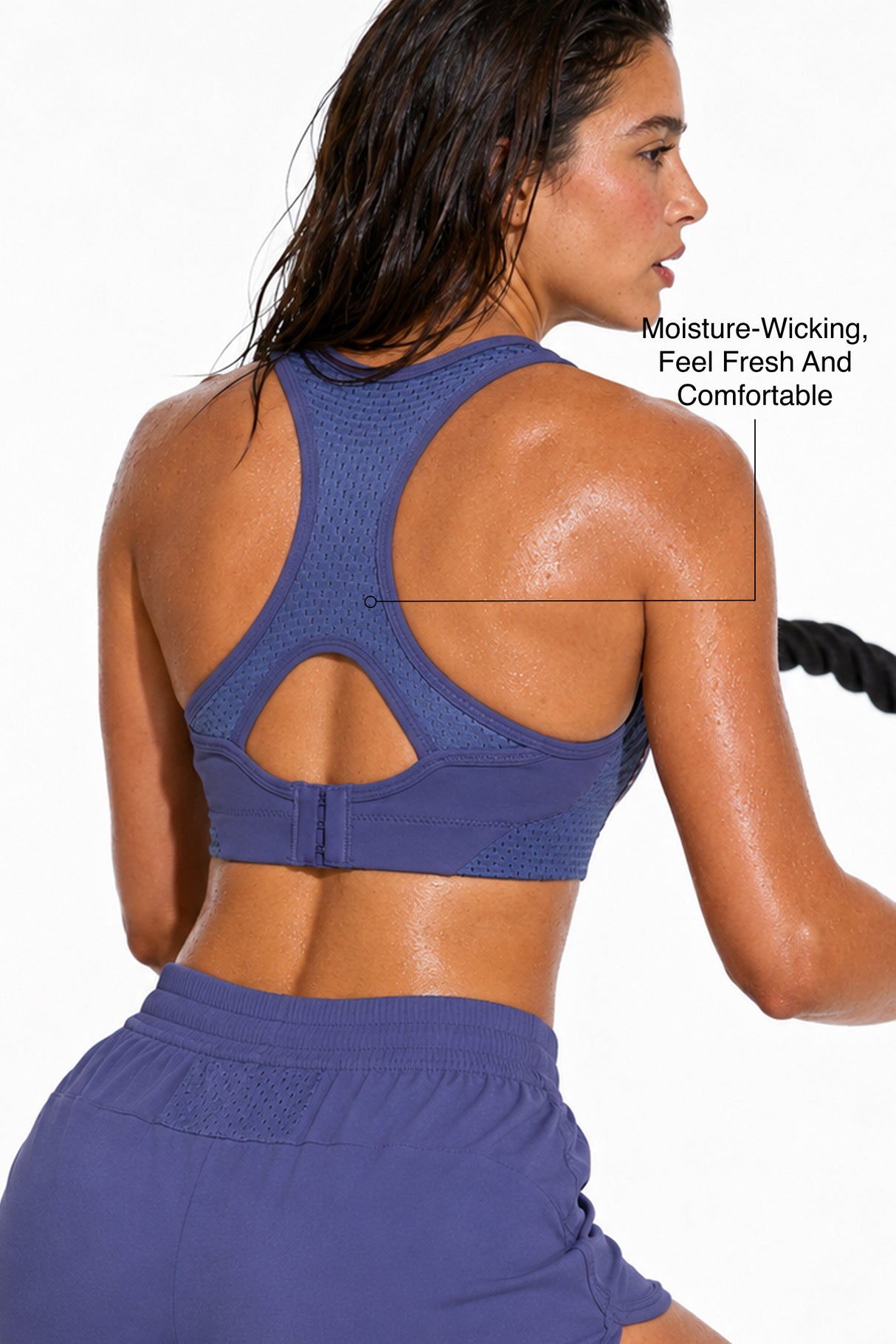Sculpt™ Racerback High Impact Sports Bra With Breathable Mesh | Women's High Support Sports Bra