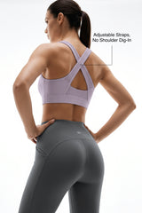 Shift Breathable Crossback Light Support Sports Bra | Women's Light Support Sports Bra Best For Yoga, HIIT