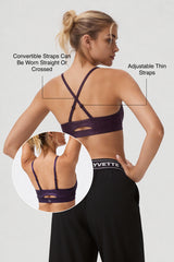 Anywhere™ Adjustable Thin Strap Removable Pads Sports Bra | Women's Light Support Sports Bra