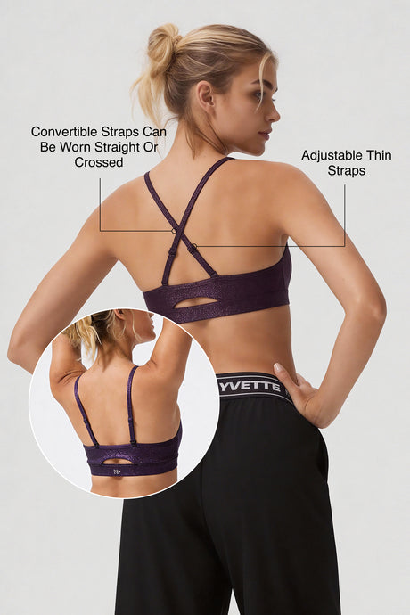 Anywhere™ Adjustable Thin Strap Removable Pads Sports Bra | Women's Light Support Sports Bra