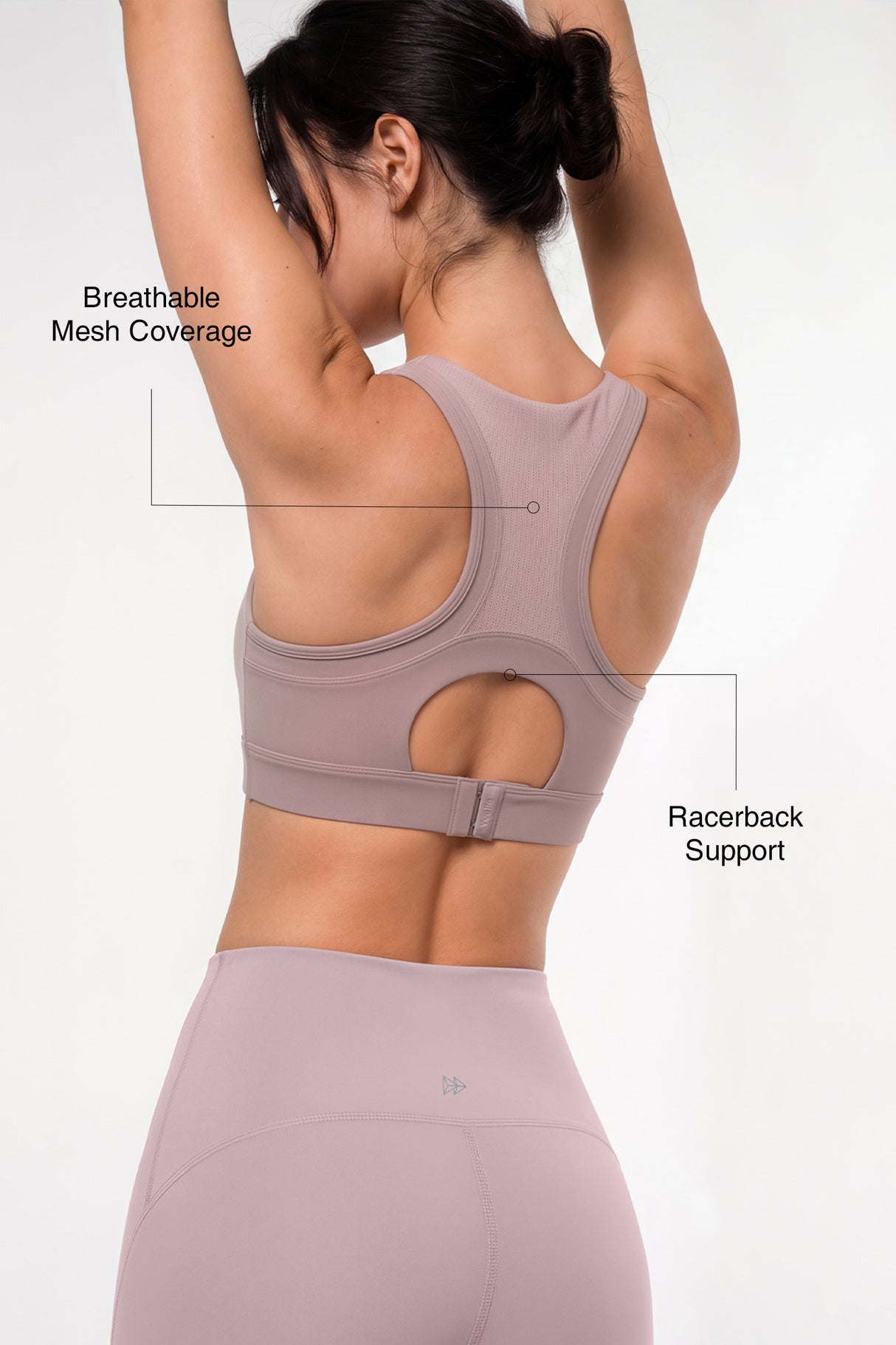 Power™ Breathable Racerback Fixed Cups High Impact Bra | Women's High Support Sports Bra