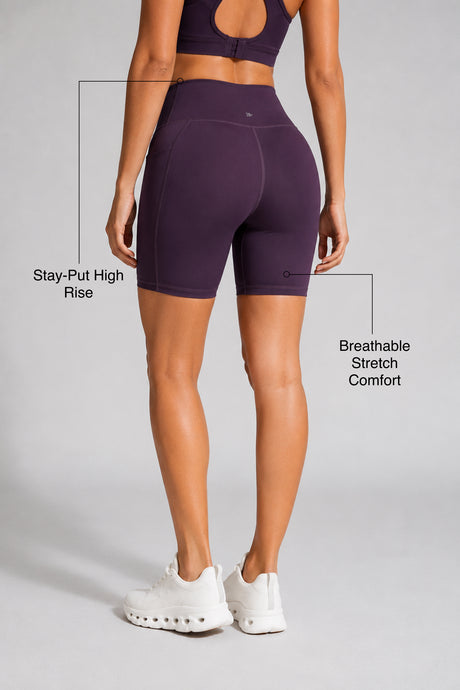 Pantaloncini da corsa aderenti a vita alta Shift 3" 4" 6" 8" | Pantaloncini sportivi ad alto supporto da donna