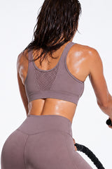Reggiseno sportivo Power Grid Mesh con cerniera frontale | Reggiseno sportivo ad alto sostegno da donna