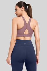 Sujetador deportivo transpirable de malla con espalda Power Butterfly para mujer | Sujetador deportivo de alta sujeción para mujer
