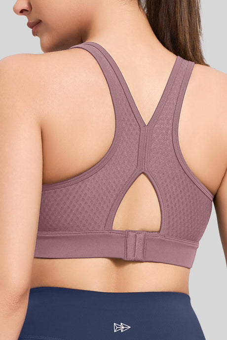 Power™ Butterfly Back Mesh Breathable Running Bra| Women's High Support Sports Bra