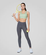 Power Zip Front Mesh Padded Running Bra | Damen Sport-BH mit starkem Halt