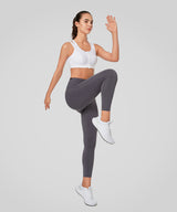 Enfold Zip Mesh Racerback Padded Running Bra | Women's High Support Sports Bra