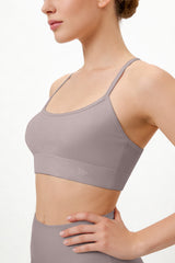Anywhere™ Removable Cups Y-Back Jacquard Light Support Bra | Women's Light Support Sports Bra Best For Yoga, HIIT