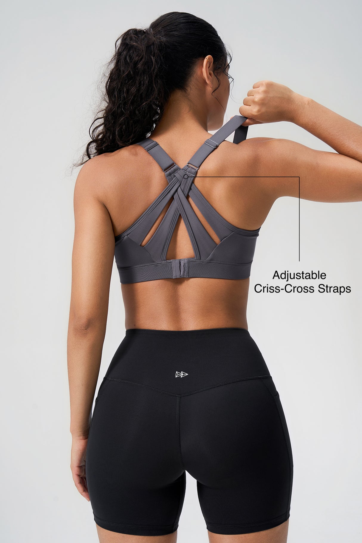 Power™ Adjustable Crisscross Padded Running Bra | Women's High Support Sports Bra