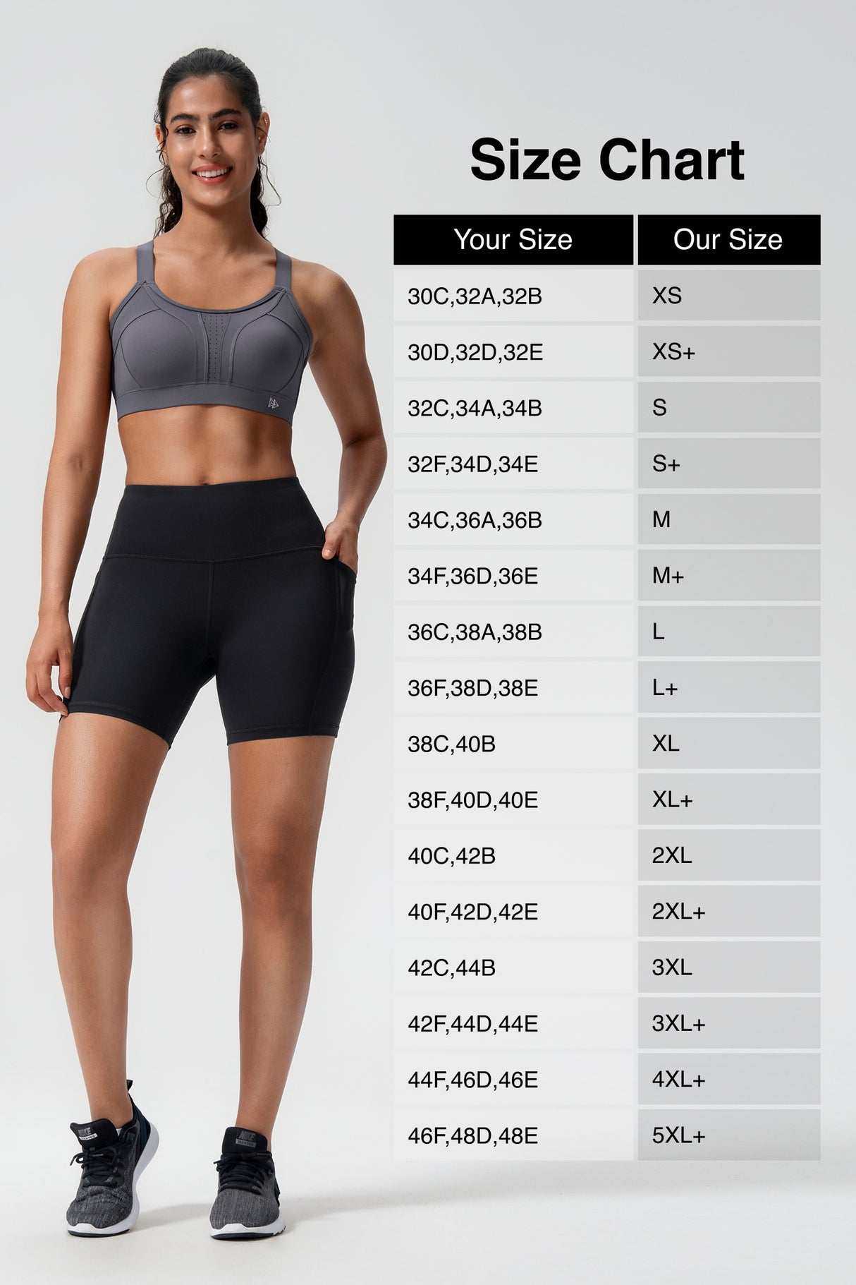 Power™ Adjustable Crisscross Padded Running Bra | Women's High Support Sports Bra