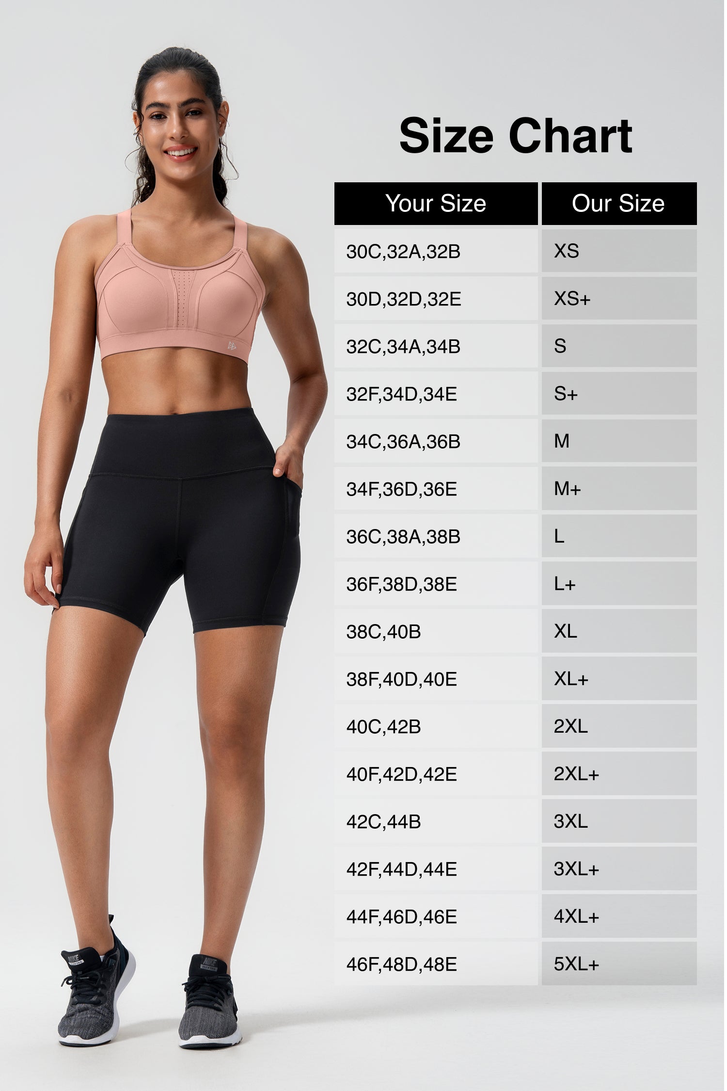 Power™ Adjustable Crisscross Padded Running Bra | Women's High Support Sports Bra